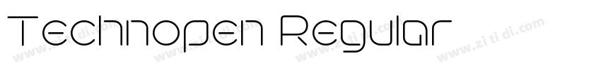 Technopen Regular字体转换